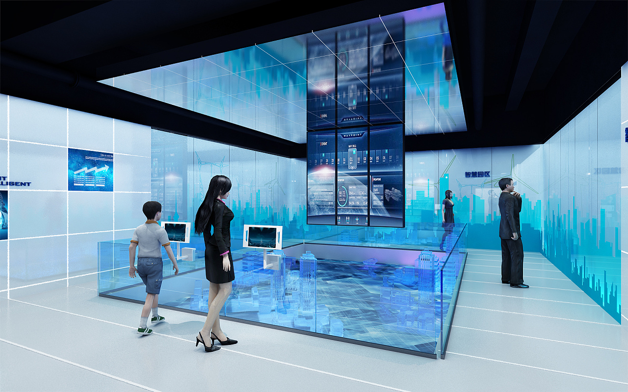 展廳展館設計之聯動數字沙盤插圖(1)