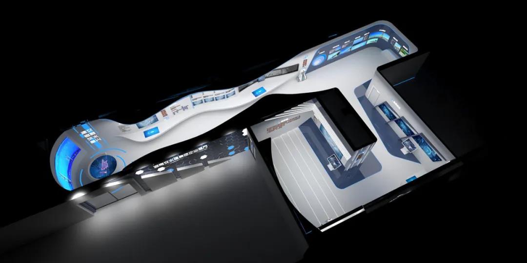 數字企業展廳插圖