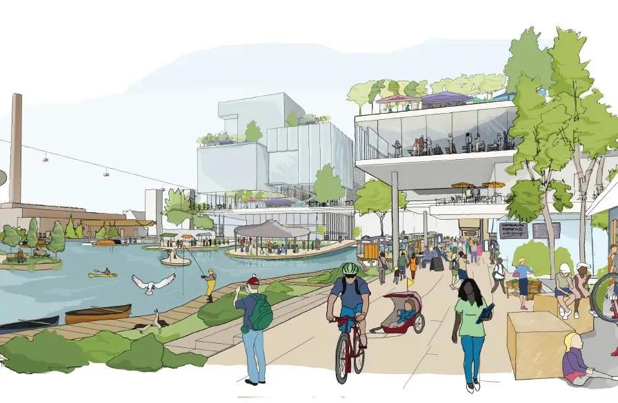 未來社區，未來城市的理想生活圖鑒插圖